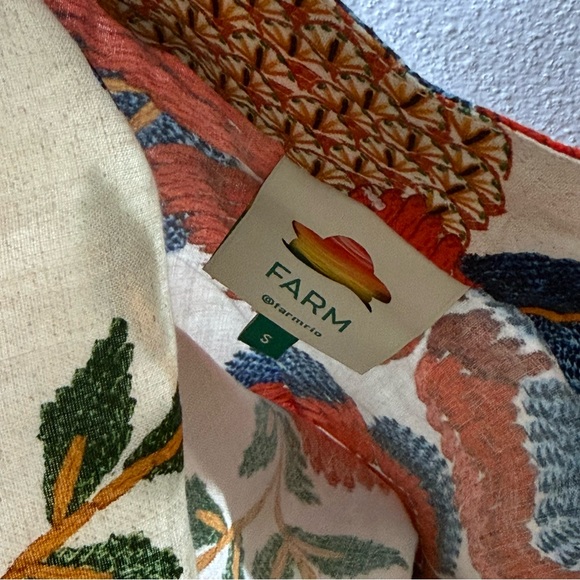 FARM Rio, Tied Waist Colorful Midi Dress - Picture 4 of 4